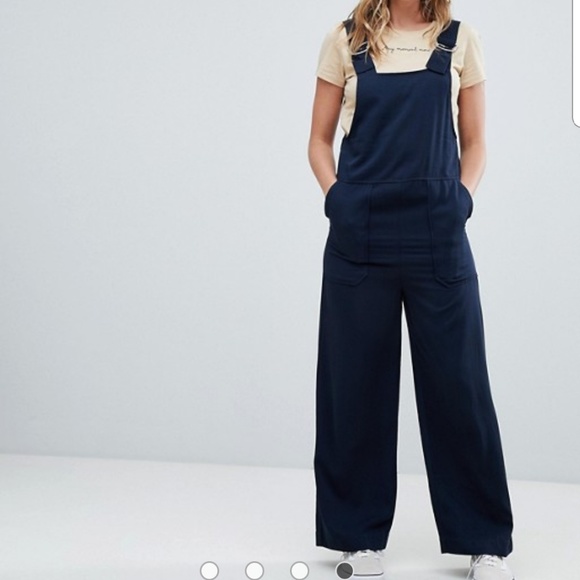wide leg dungarees